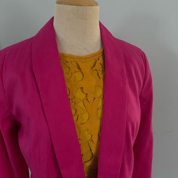 LOFT lacy laser cut cami top in marigold Sleeveless Tank Top Cut Out Design Sz S - Picture 9 of 12